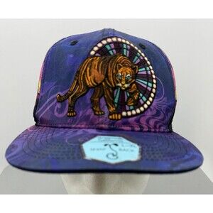 Rare Grassroots California Purple Tiger Snapback Hat Simon Haiduk Men’s L/XL